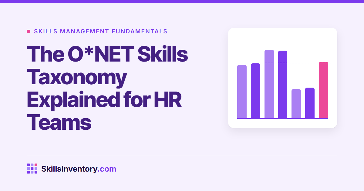 The O*NET Skills Taxonomy Explained for HR Teams